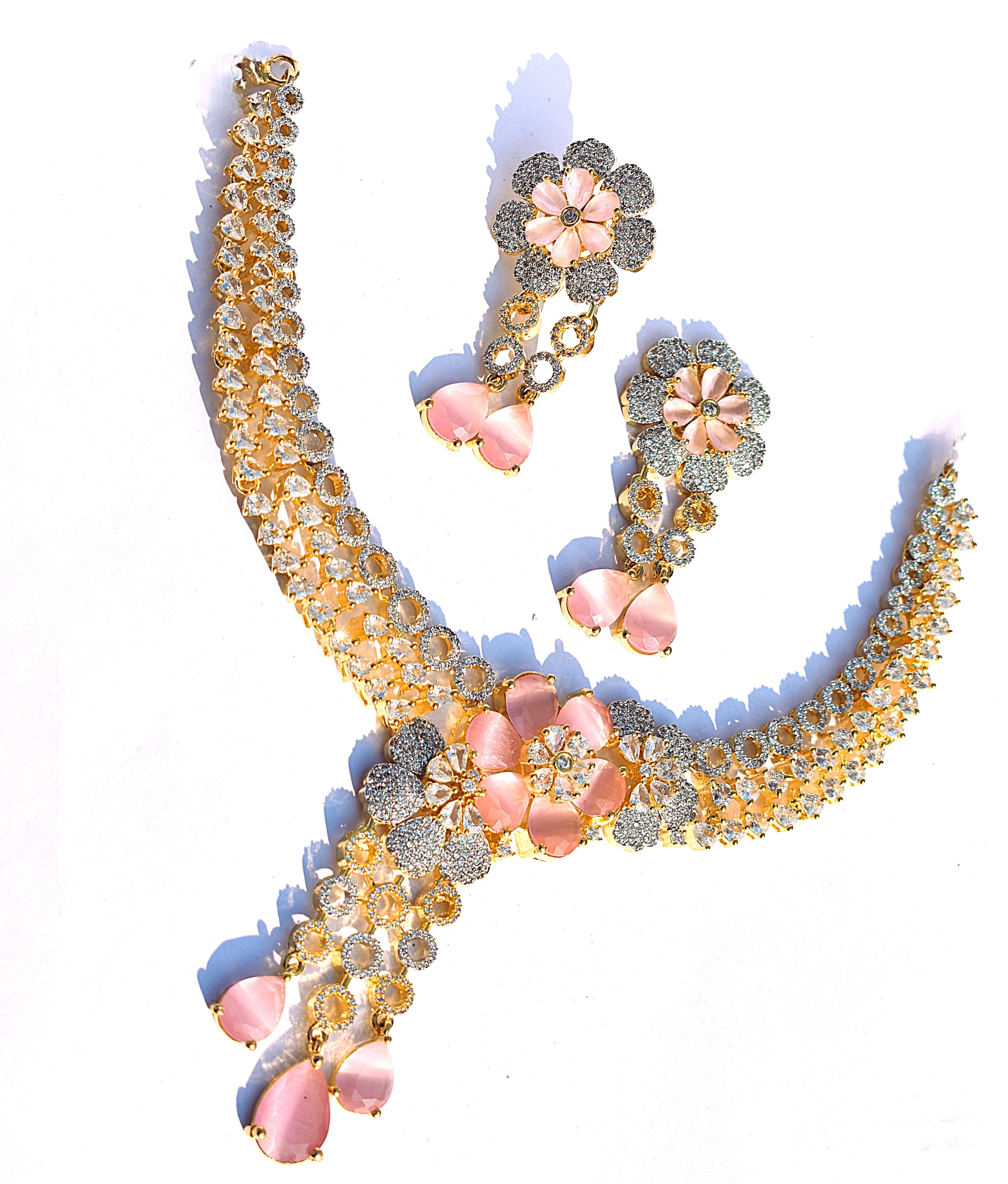Pink Petal Parure